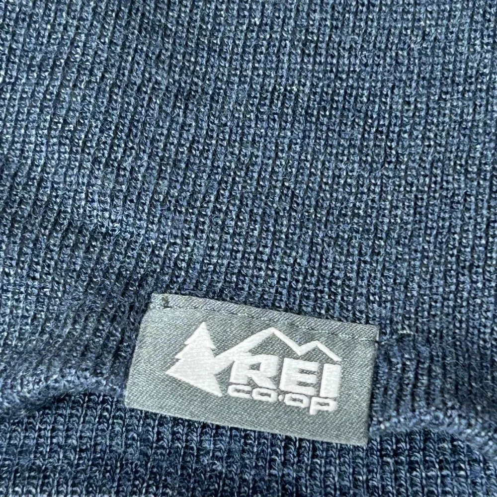 REI Co-op Unisex Navy Blue Wool Blend Knit Beanie Hat One Size 127061